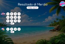 Resultado di Merdia – Friday, July 31 2pm