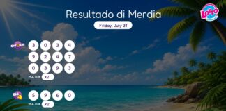 Resultado di Merdia – Friday, July 31 2pm