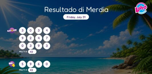 Resultado di Merdia – Friday, July 31 2pm