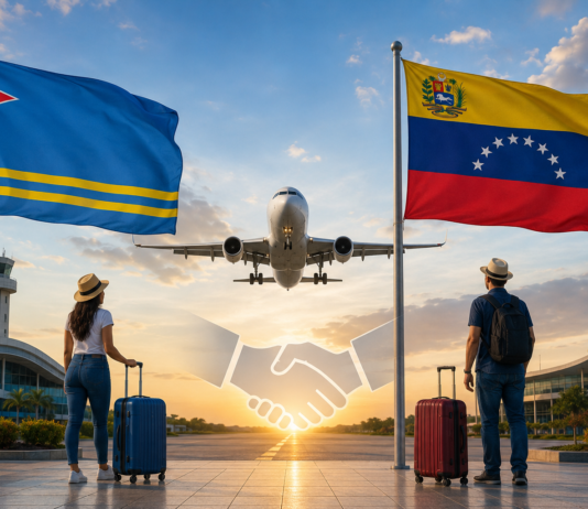 Reapertura gradual di frontera aereo entre Aruba y Venezuela
