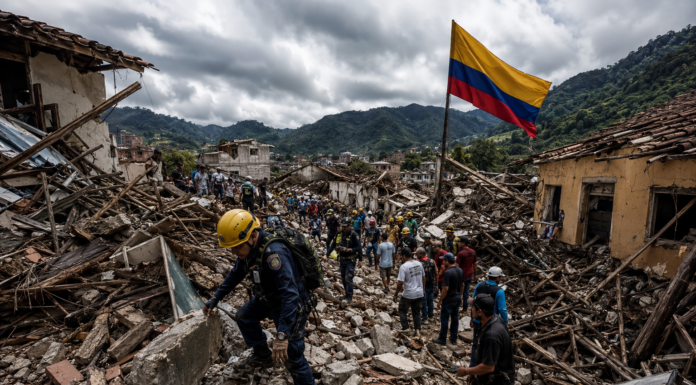 Update di tragedia na Colombia despues di terremoto devastador di 7.4