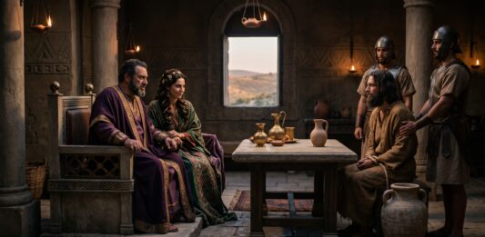 A sosode cu Herodes mes a manda coge Huan preso pa motibo di Herodias, señora di su ruman homber Filipo; t’asina cu Herodes mes a casa cu Herodias. (Marco 6,17)