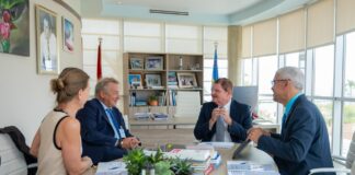 John van der Zwan y delegacion na Aruba: Cooperacion den Reino ta fortalece preparacion pa situacionnan di crisis