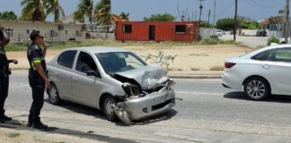 Accidente cu hende herida pa falta di preferencia na crusada di Morgenster