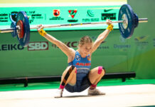 Rory van Ulft y Ettel Boyce na caminda pa Campeonato Panamericano y Suramericano di Weightlifting na Guayaquil, Ecuador