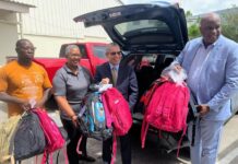 Gobierno di Merca ta duna material di scol pa sostene iniciativa di “Back to School” na Corsou