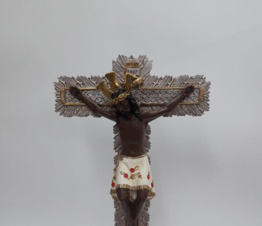 Invitacion pa un Santo Sacrificio di misa Solem na honor di e Triunfo di e Santa Cruz Glorioso y Fiesta di Señor de los Milagros di Buga y Mama Maria Dolorosa