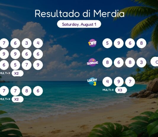 Resultado di Merdia – Saturday, August 1 2pm