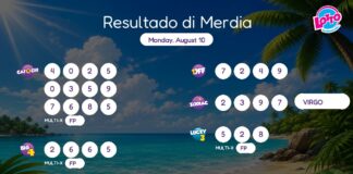 Resultado di Merdia – Monday, August 10 2pm