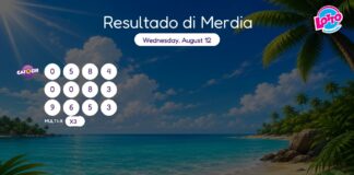 Resultado di Merdia – Wednesday, August 12 2pm