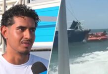 Lifeguard di Hollywood, Florida ta rescata su mesun famia despues di un accidente grave riba lama na Aruba