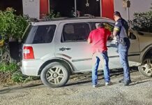 Den marduga un metsla burachi a dal den auto y basha cura abao na Paradera