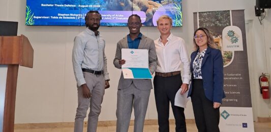 Un studiante di SISSTEM ta defende su tesis riba e calidad di awa na Aruba