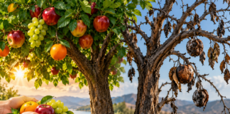 Un bon palo no ta pari mal fruta y un mal palo no ta pari bon fruta. Lucas 6, 43