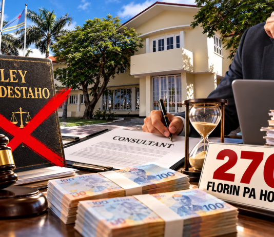 GOBIERNO TA IGNORA LEY DI DESTAHOĀ Y TA PAGA UN CONSULTANT 270 FLORIN PA HORA
