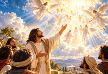 Mi ta sigura bo: ”boso lo mira shelo habri y angelnan di Dios subi baha entre Dios y Yiu di hende.”(Huan 1,51)