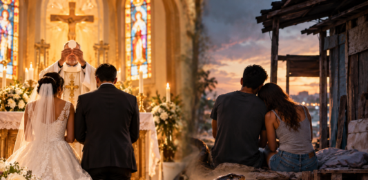 Matrimonio ta di Dios, biba hunto sin casa ta pica