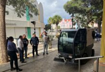 Minister Herdé presente na lansamento di proyecto piloto pa limpiesa den Caya Grandi