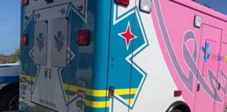 Auto a dal un mucha muhe di 7 aña cu a core crusa caminda despues di scol dilanti di Dos Reis Snack na Savaneta