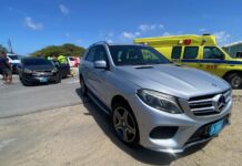 Accidente cu un dama herida pa falta di preferencia na crusada di Cocorobana