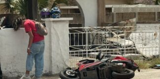 Hoben motociclista herida den un accidente na Santa Helenastraat