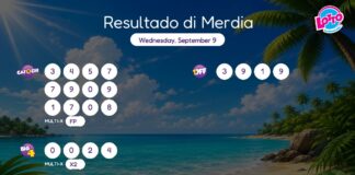 Resultado di Merdia – Wednesday, September 9 2pm