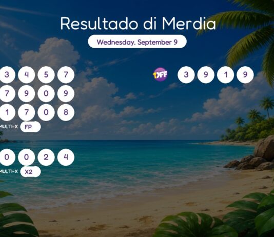 Resultado di Merdia – Wednesday, September 9 2pm