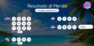 Resultado di Merdia – Thursday, September 10 2pm