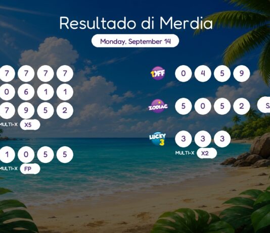 Resultado di Merdia – Monday, September 14 2pm