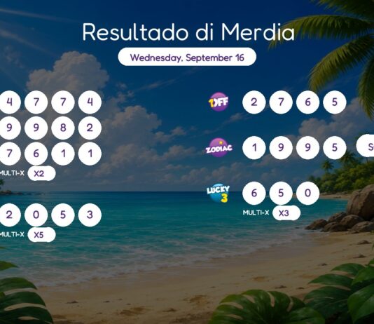 Resultado di Merdia – Wednesday, September 16 2pm