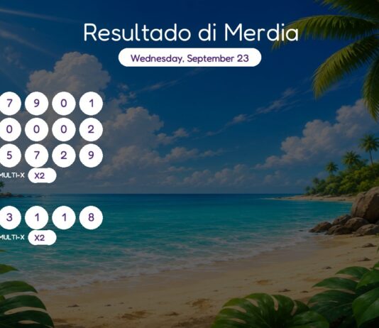 Resultado di Merdia – Wednesday, September 23 2pm
