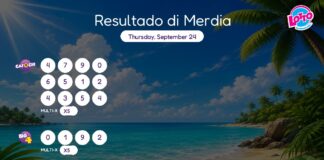 Resultado di Merdia – Thursday, September 24 2pm
