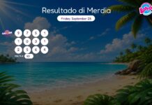 Resultado di Merdia – Friday, September 25 2pm