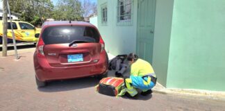 Accidente entre un Prado y un meneer riba bicicleta