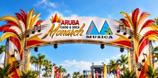 Carchi pa entrada di Aruba Caiso & Soca Monarch