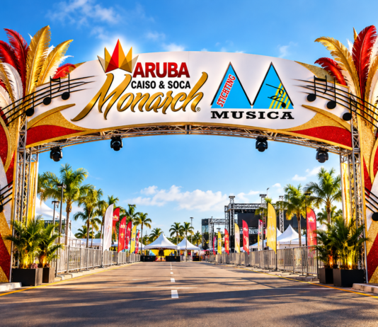 Carchi pa entrada di Aruba Caiso & Soca MonarchĀ