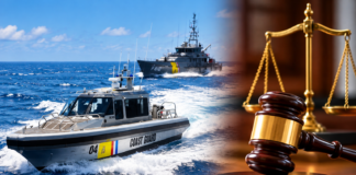 Hues a subi castigo pa miembro di Guarda Costa cu a horta motor di boto y intento di pisca calco