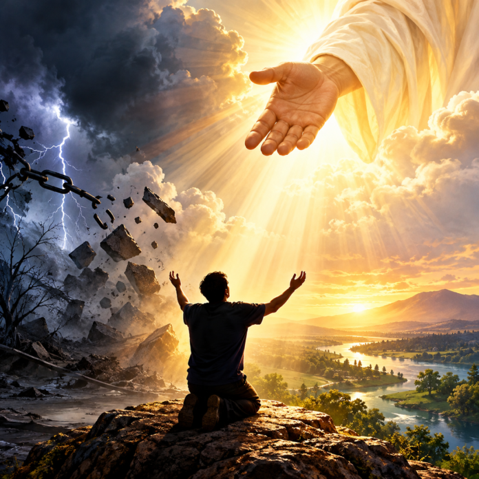 Divine Light Over Troubled Earth
