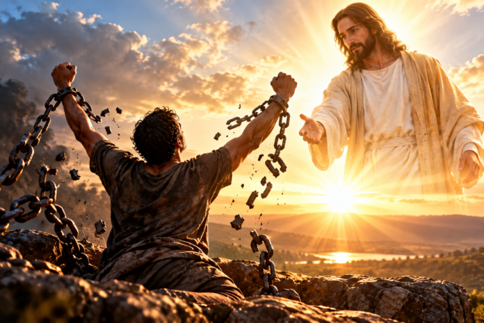Freedom in Christ at Sunrise