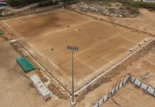 Fundacion Bubali Sport Complex Projecto Omheining na tereno S.V. Bubali den fase pa converti e veld den un STADION di THE WEST
