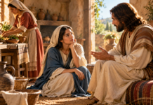 ’ma ta un cos so ta necesario. Maria a scoge e miho parti y lo no kita esey for di dje.”Lucas 10,42