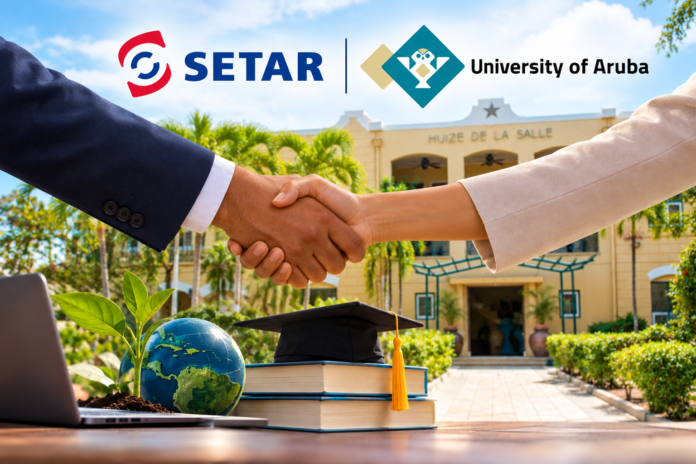 SETAR–University Partnership Handshake