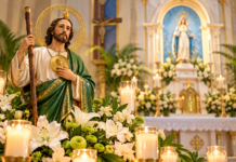 Tridium na honor di San Hudas Tadeo na misa Inmaculada Concepcion Santa Cruz