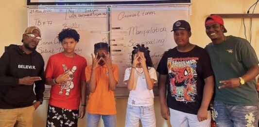 Filomena college MAVO celebrando 4 aña di Afterschool program