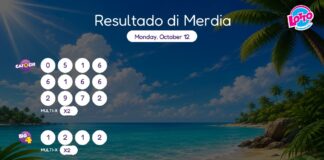 Resultado di Merdia – Monday, October 12 2pm