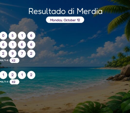 Resultado di Merdia – Monday, October 12 2pm